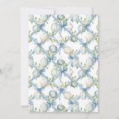 Blue Coquette Nauti oder Nice Coastal Weihnachten Einladung (Rückseite)