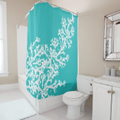 Blue Coral Graphic Duschvorhang (Beispiel)
