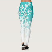 Blue Coral Graphic Leggings (Rückseite)