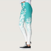 Blue Coral Graphic Leggings (Links)