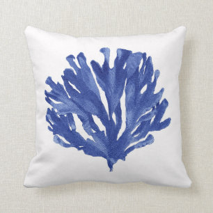 Blue Coral Pillow Kissen