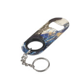 Blue Coral Reef Stainless Steel Flaschenöffner (Rückseite Schrägansicht)