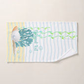 Blue Coral, Seashells & Blue Pearl Badhandtuch Set (Handtuch)