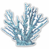 Blue Coral Sticker (Vorderseite)