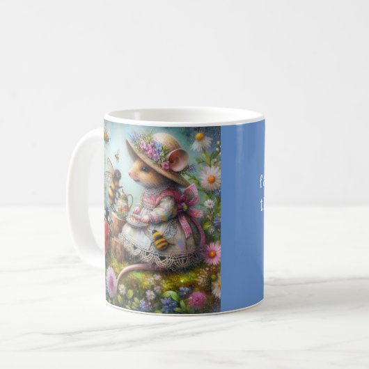 Blue Corinthians Scripting Niedlich Mouse Christli Kaffeetasse (Vorderseite Links)