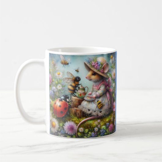 Blue Corinthians Scripting Niedlich Mouse Christli Kaffeetasse (Links)
