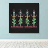 Blue Corn People Leinwanddruck (Insitu (Holzboden))