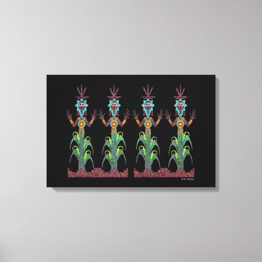 Blue Corn People Leinwanddruck (Vorderseite)