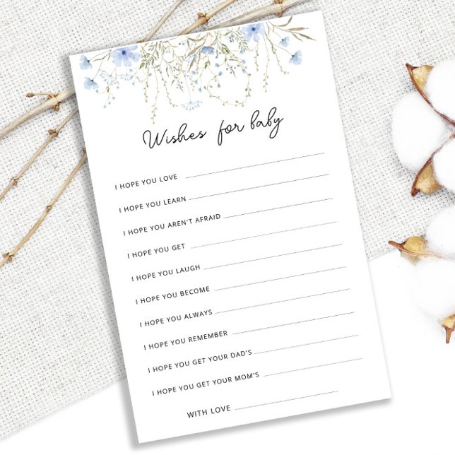 Blue Cornflower Baby Dusche Wünsche für Babyberatu (Von Creator hochgeladen)