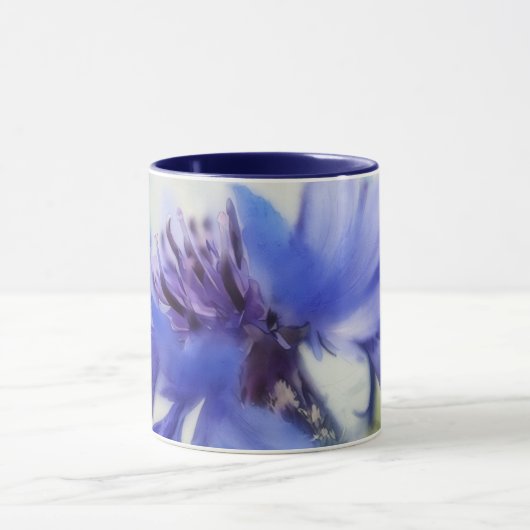 Blue Cornflower Blume Tasse Cup (Zentrum)