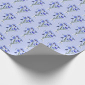 Blue Cornflower Bouquets Geschenkpapier (Ecke)