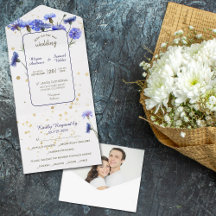 Blue Cornflower Foto Wedding