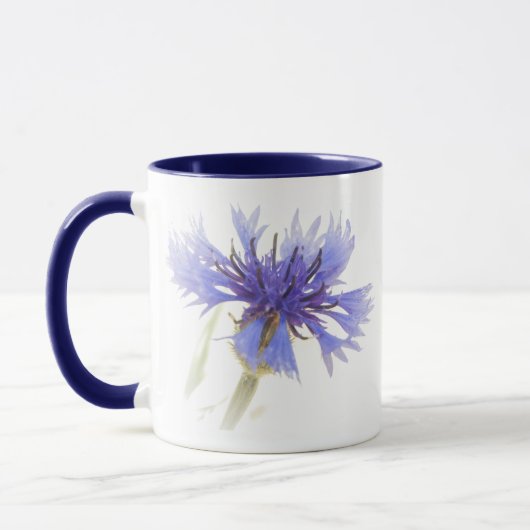 Blue Cornflower Tasse mit blauem Interieur (Links)