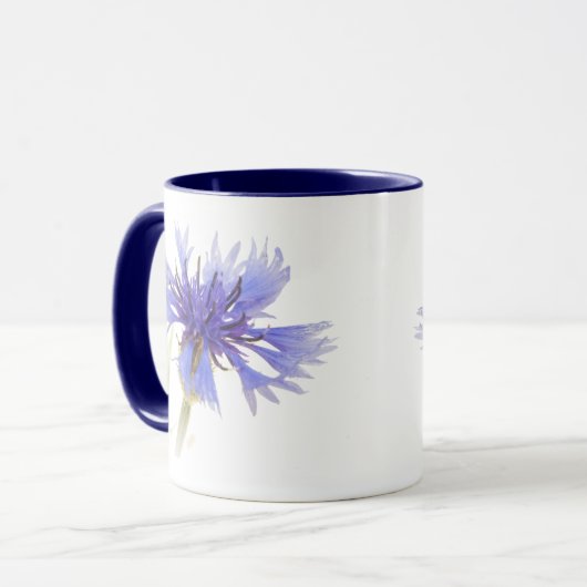 Blue Cornflower Tasse mit blauem Interieur (Vorderseite Links)