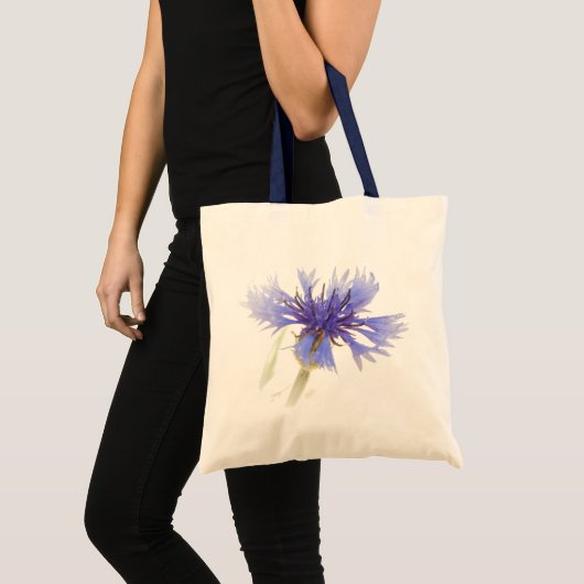 Blue Cornflower Tote Bag Tragetasche (Vorderseite (Produkt))