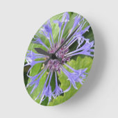 Blue Cornflower Wall Clock Runde Wanduhr (Winkel)