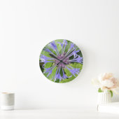 Blue Cornflower Wall Clock Runde Wanduhr (Zuhause)