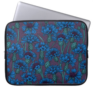 Blue cornflowers, wild flowers laptopschutzhülle