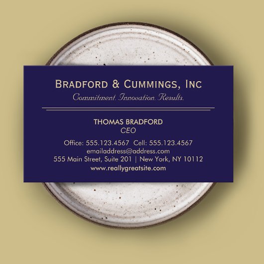 Blue Corporate Beruflich Visitenkarte