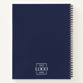 Blue Corporate Company Business Logo Promotional Notizblock (Rückseite)