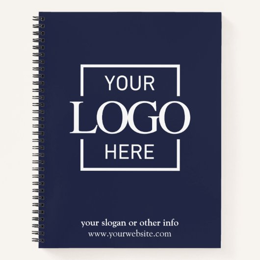 Blue Corporate Company Business Logo Promotional Notizblock (Vorderseite)