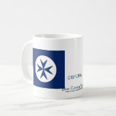 Blue Corsair Style Kaffeetasse (Vorderseite Links)