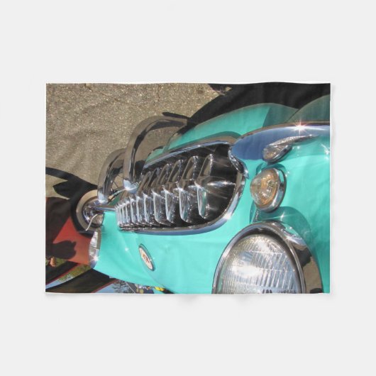 Blue Corvette Fleecedecke (Vorderseite (Horizontal))