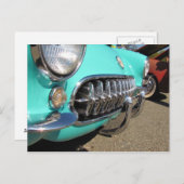 Blue Corvette ~ Postkarte (Vorne/Hinten)