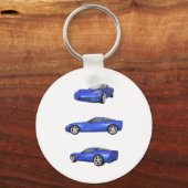 Blue Corvette: Schlüsselanhänger (Vorderseite)