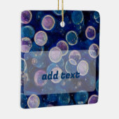 Blue Cosmic Orbs Keramikornament (Rechts)