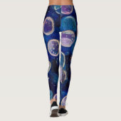 Blue Cosmic Orbs Leggings (Rückseite)