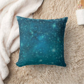 Blue Cosmic Spacey Starry Sky Kissen (Decke)