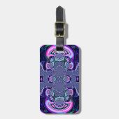 Blue Cosmic Spectacular Luggage Case Gepäckanhänger (Vorderseite vertikal)