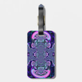 Blue Cosmic Spectacular Luggage Case Gepäckanhänger (Rückseite vertikal)