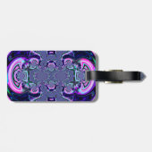 Blue Cosmic Spectacular Luggage Case Gepäckanhänger (Rückseite horizontal)
