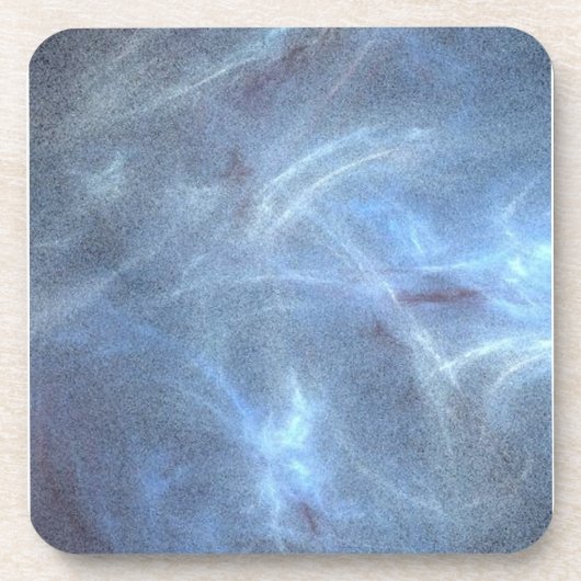 Blue Cosmos Abstrakt Untersetzer (Vorderseite)