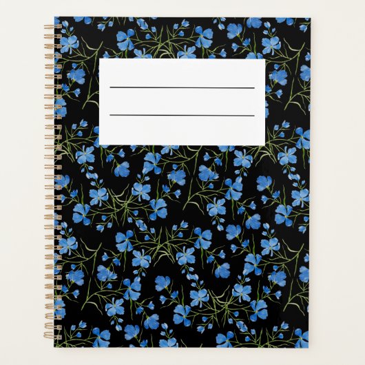 Blue Cosmos Flowers Planer (Vorderseite)