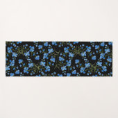 Blue Cosmos Flowers Yogamatte (Vorderseite (Horizontal))