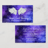 *~* Blue Cosmos Stars Galaxy Angel Wing Universe B Visitenkarte (Vorne/Hinten)