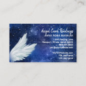 *~* Blue Cosmos Stars Galaxy Angel Wing Universe Visitenkarte (Rückseite)
