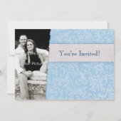 Blue Country Foto Hochzeitseinladung Einladung (Rückseite)