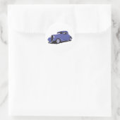 Blue Coupe Runder Aufkleber (Tasche)