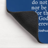 Blue Courage Bible Verse Individuelle Name Einfach Mousepad (Ecke)