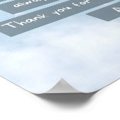 Blue Course Child Prayer Poster (Ecke)