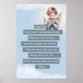 Blue Course Child Prayer Poster (Vorne)