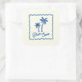 Blue Cove Aufkleber (Tasche)