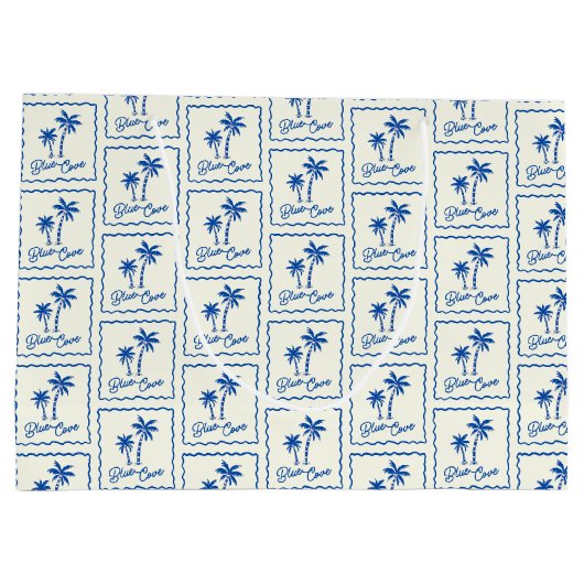 Blue Cove Große Geschenktüte (Rückseite)