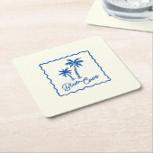Blue Cove Rechteckiger Pappuntersetzer (angewinkelt)