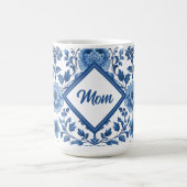 Blue Coverage-Core-Blume Kaffeetasse (Mittel)