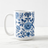 Blue Coverage-Core-Blume Kaffeetasse (Links)